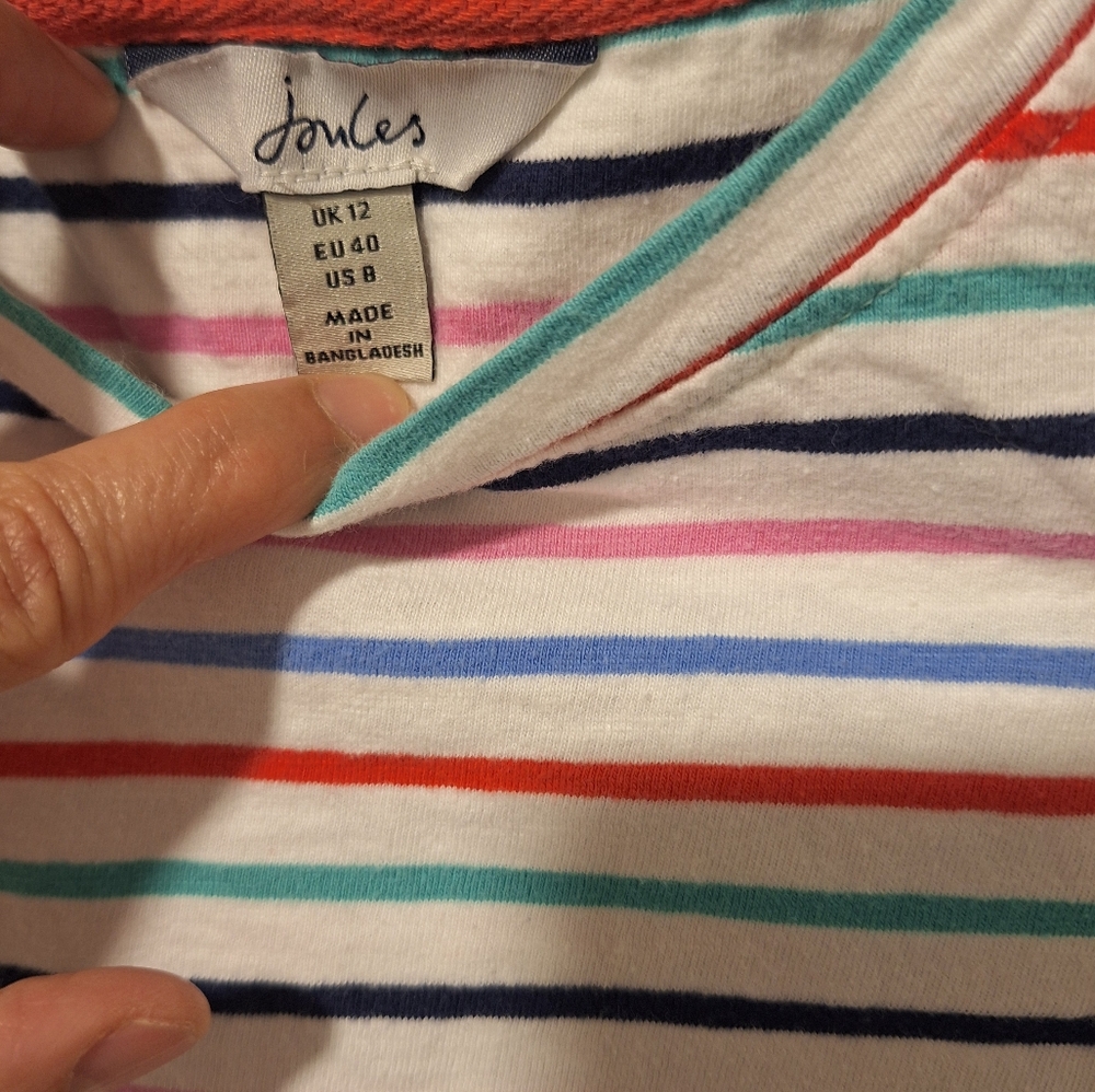 Colorful Striped Short Sleeve Tee - Picture 3 of 10